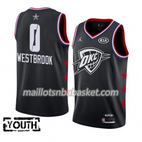 Maillot Enfant Oklahoma City Thunder Russell Westbrook 0 2019 All-Star Jordan Brand Noir Swingman